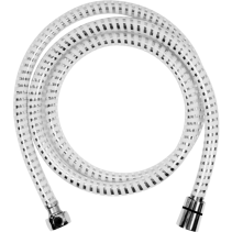 ШЛАУХ ЗА ДУШ 1.5М PVC ANTI-TW.БЯЛ-СРЕБРО