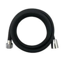 ШЛАУХ ЗА ДУШ 1.5М PVC ANTI-TWIST BLACK
