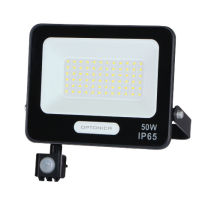 ПРОЖЕКТОР LED СЪС СЕНЗОР OPTO 50W IP65 60K ЧЕРЕН