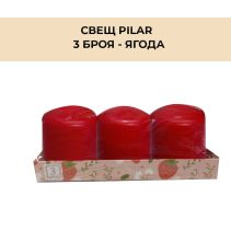 СВЕЩ PILAR 3БР BRIGHT ЯГОДА