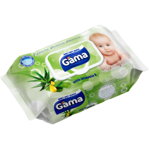 КЪРПИ МОКРИ GAMA BABY АЛОЕ 64БР/ПАКЕТ