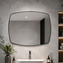 ОГЛЕДАЛО LED 80/60СM CLOCK/ANTIFOGJX8516
