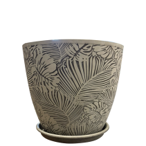 САКСИЯ BOTANICA MONSTERA Ф31 СИВ+ТЪМНО СИВ