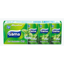 НОСНИ КЪРПИ GAMA 3ПЛ МЕНТА 10 БР/ПАК