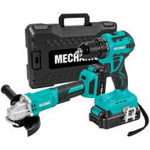 КОМПЛЕКТ АКУМУЛАТОРЕН БЕЗЧЕТКОВ ВИНТОВЕРТ И ЪГЛОШЛАЙФ 20V MECHANIC - Temax.bg КОМПЛЕКТ АКУМУЛАТОРЕН БЕЗЧЕТКОВ ВИНТОВЕРТ И ЪГЛОШЛАЙФ 20V MECHANIC