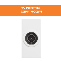РОЗЕТКА ТЕЛЕВ. TV 1М CLASSIA RW4202D БЯЛ