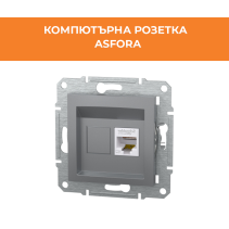 РОЗЕТКА ASFORA EPH4300162 КОМПЮТЪРНА CAT5E МЕХАНИЗЪМ