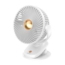 ВЕНТИЛАТОР АКУМУЛАТОРЕН ЩИПКА Φ17 5W БЯЛ
