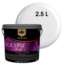 БОЯ ИНТЕРИОРНА SILICONE FORCE БЯЛА 2.5Л