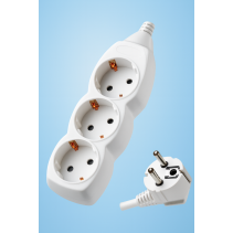 РАЗКЛОНИТЕЛ ELECCORD 3-ГНЕЗДА 3М /3Х1.5/