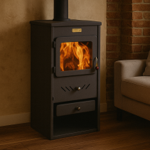 КАМИНА КУПРО СИМЕТРИЯ ЧУГУНЕН ПЛОТ 8.4KW