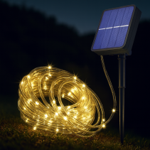 ОСВЕТЛЕНИЕ СОЛАРНО 50LED/7M/8ФУНКЦ.БЯЛА