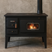ГОТВАРСКА ПЕЧКА МЕТАЛИК ЛУДОГОРИЕ 8KW 83,5/46,5/74,5 СМ