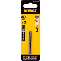 СВРЕДЛО ЗА МЕТАЛ DEWALT 2.5MM HSS 3БР
