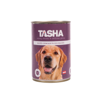 КОНСЕРВА ЗА КУЧЕ TASHA ДРОБ 415ГР