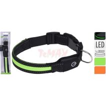 НАШИЙНИК ЗА КУЧЕ С LED 34-41/2.5СМ