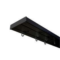 КОРНИЗ ДВУКАНАЛЕН PVC SH2 3.50М ЧЕРЕН