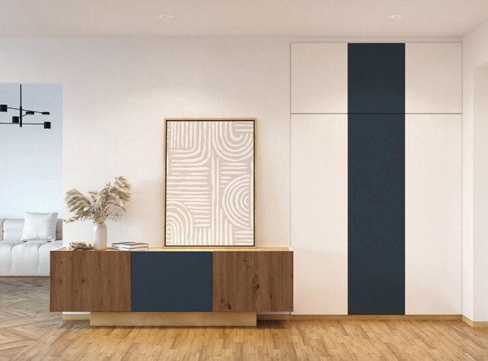 Гардероб след като се сложи мебелно фолио