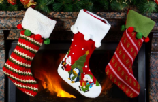 Коледни чорапи за украса